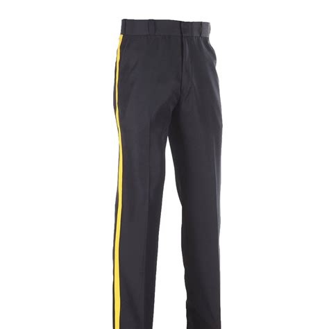 slim fit police uniform pants.